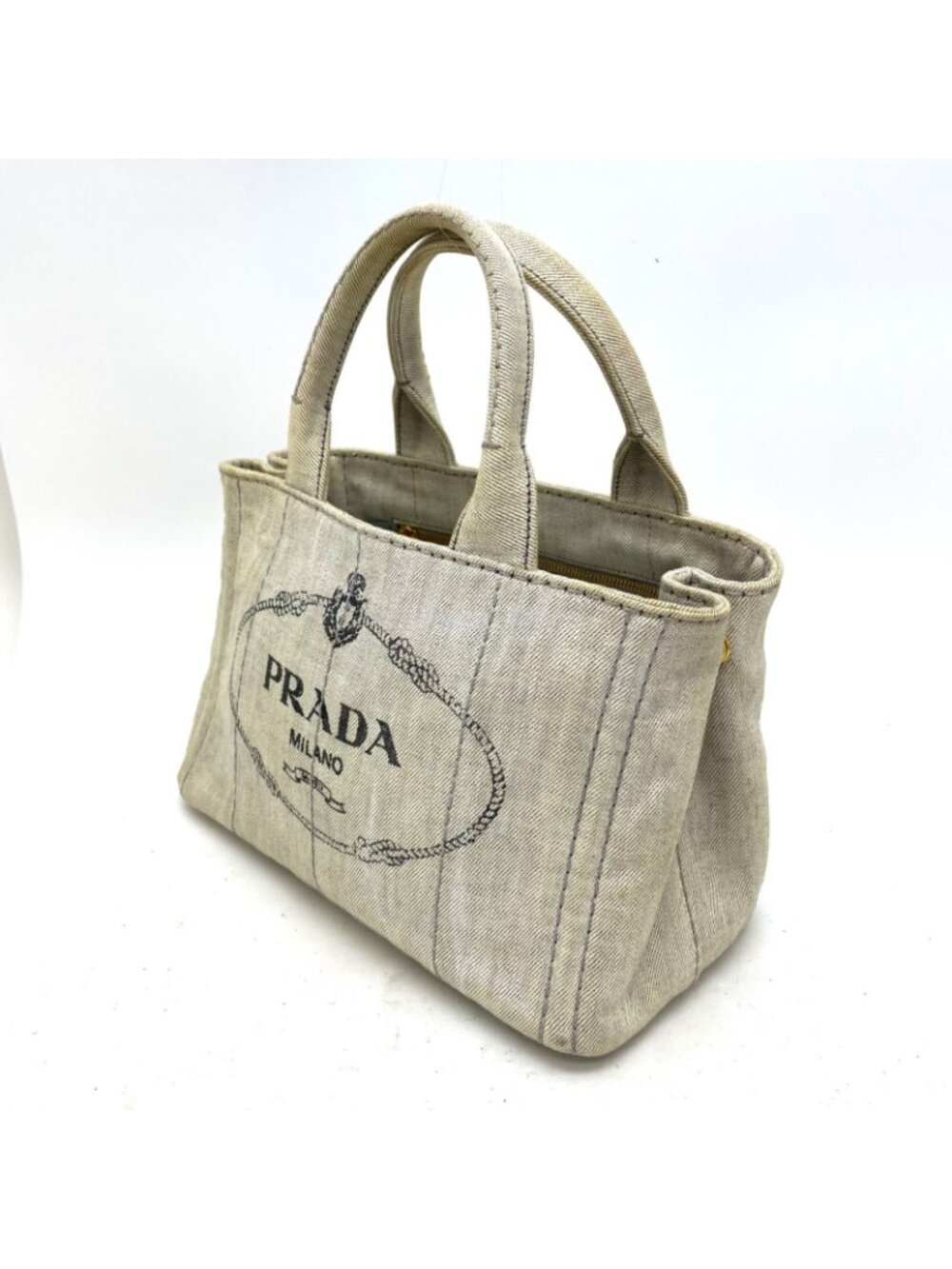 Prada Tote Canapa Canvas Travel - Picture 2 of 15